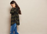 Thumbnail for your product : Garage Hooded Boyfriend Plaid Flannel Shirt