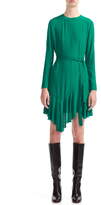 Thumbnail for your product : Maje Romea Asymmetrical Ruffle Hem Long Sleeve Dress