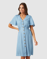 Thumbnail for your product : French Connection Button Through Midi Dress