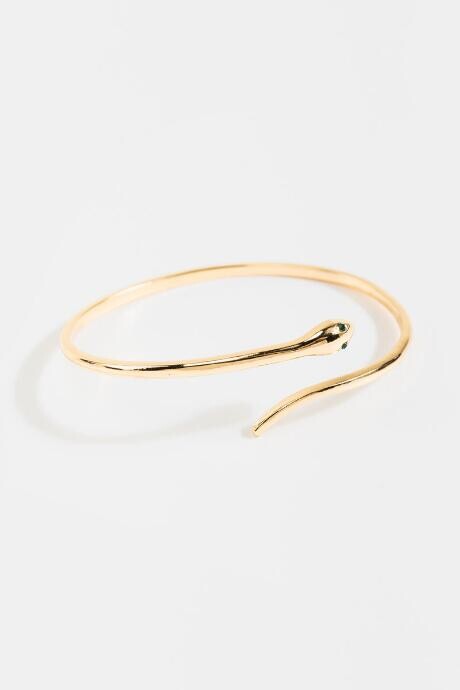 francesca's Mila Snake Wrap Bracelet - Gold - ShopStyle