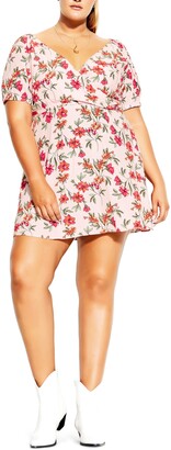 city chic bright lights dress