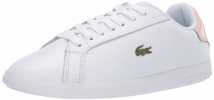 lacoste women white trainers