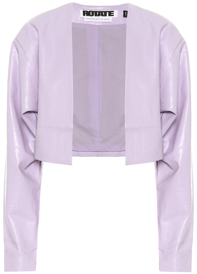 Lavender cropped jacket Clearance