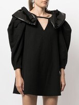 Thumbnail for your product : SHUSHU/TONG sequin-collar A-line dress