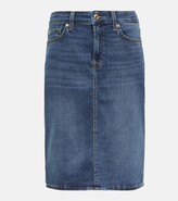 Thumbnail for your product : 7 For All Mankind Denim pencil skirt