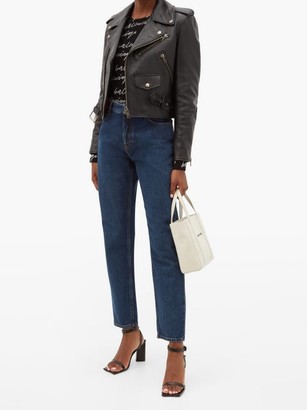 Balenciaga High-rise Straight-leg Jeans - Indigo