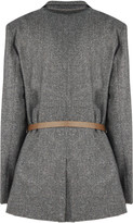 Thumbnail for your product : Fabiana Filippi Grey Virgin Wool And Silk Blazer