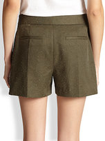Thumbnail for your product : Alexander Wang Distressed Patterned Twill Shorts