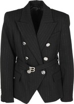Thumbnail for your product : Balmain Kids Double-Breasted Long-Sleeved Blazer