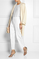 Thumbnail for your product : Burberry Cotton and silk-blend gabardine straight-leg pants