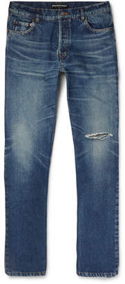 Balenciaga Distressed Denim Jeans - Men - Indigo