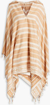 Embellished striped cotton and 