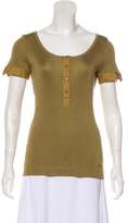 Thumbnail for your product : Gucci Silk Scoop Neck Top