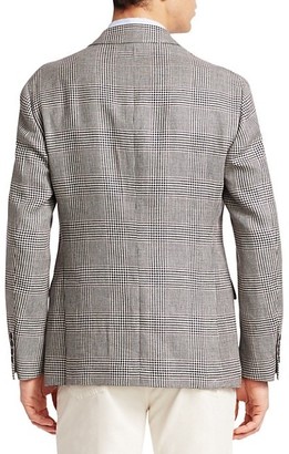 Brunello Cucinelli Glen Plaid Linen, Wool & Silk Jacket