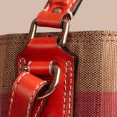Thumbnail for your product : Burberry The Medium Ashby in Canvas Check and Leather, Red