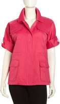 Thumbnail for your product : Lafayette 148 New York Lightweight Tech Jacket, Petunia