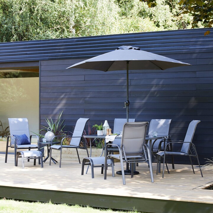 Dunelm Montreal 6 Seater Dining Set Grey ShopStyle