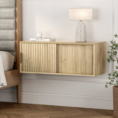 Gracie Oaks Wall-Mounted Nightstand
