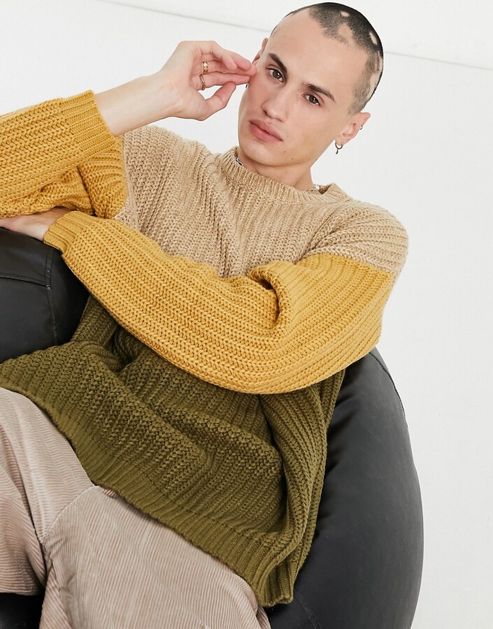 multi coloured jumper mens