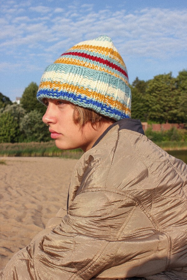 Etsy Multicolored Winter Beanie Hat