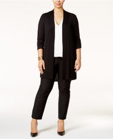 Thumbnail for your product : Alfani Plus Size Open-Front Textured Cardigan, Only at Macy's