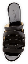 Thumbnail for your product : Jimmy Choo Nita Strappy Cork Wedge Slide, Black