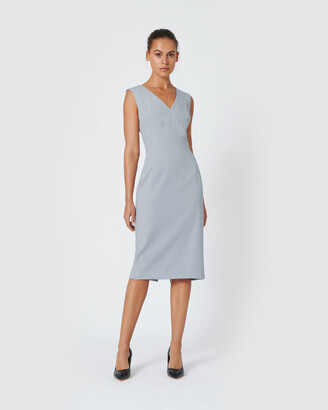 Forcast Women's Grey Work Dresses - Blake Sleeveless Dress
