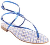 Thumbnail for your product : Christian Dior blue leather bucklestrap sandals