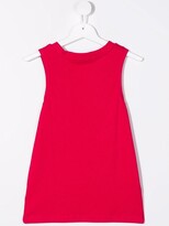 Thumbnail for your product : Msgm Kids TEEN logo-embroidered fine-ribbed tank top