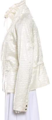 Giorgio Armani Textured Zip-Up Jacket