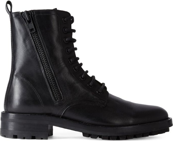The Kooples Leather Ranger Boots - ShopStyle
