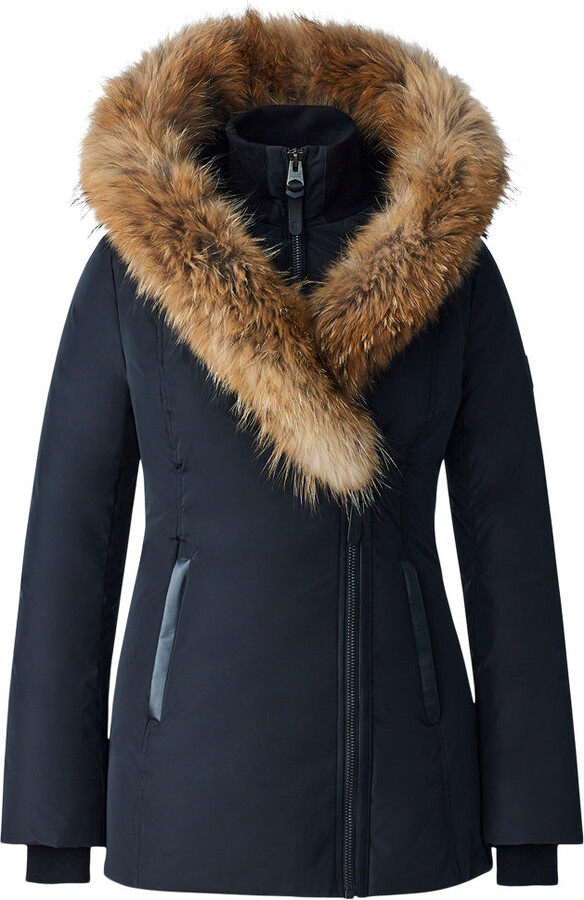 Mackage Adali-f Down Coat With Natural Fur Signature Collar