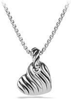 Thumbnail for your product : David Yurman Cable Heart Pendant with Diamonds