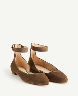 Ann Taylor Evana Suede D'Orsay Flats