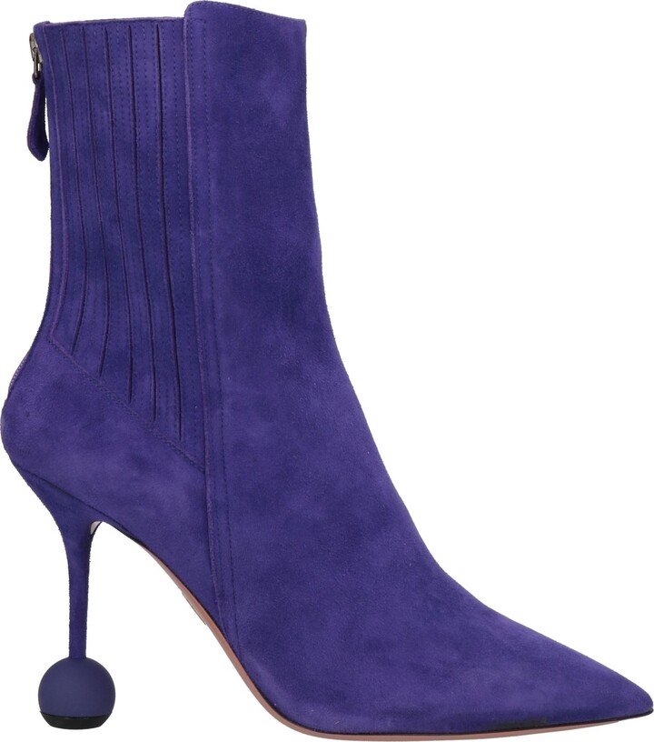 Dark Purple Ankle Boots | ShopStyle