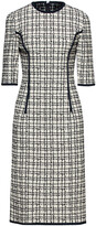 Thumbnail for your product : Oscar de la Renta Satin-trimmed cotton-blend jacquard dress