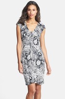 Thumbnail for your product : Donna Morgan Print Jersey Sheath Dress