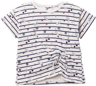 Jessica Simpson Striped Knot Front Top (Toddler & Little Girls)