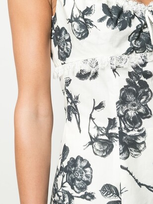 Brock Collection Floral-Print Sleeveless Cotton Top