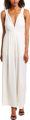 Finders Keepers findersKEEPERS Women's Flamenco Sleeveless Wide Leg Plunging Open Back Jumpsuit