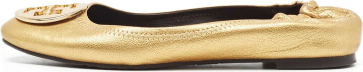 Tory Burch Pre-Owned Metallic Leather Ballet Flats