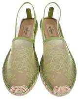 Thumbnail for your product : Valentino Lace Espadrille Flats w/ Tags