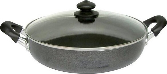 Bene Casa BeneCasaAluminumCasserolewithlid12in.5.2qtBlack