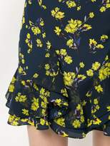 Thumbnail for your product : GOEN.J floral printed ruffled wrap skirt