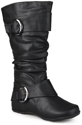 slouch wide calf boots