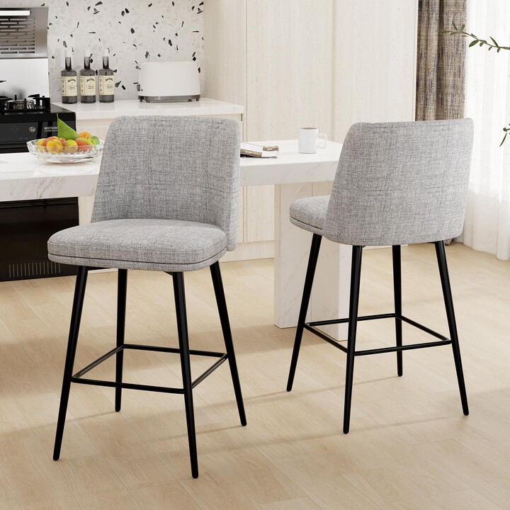 Sunny Heart Swivel Bar Stools Set of 2