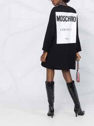 Moschino Logo Sweatshirt Dress