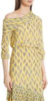 Thumbnail for your product : Saloni Lexie Floral Print Silk Off the Shoulder Dress