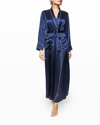 petite silk robe