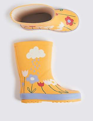 Marks and Spencer Kids’ Cloud Flower Wellies (5 Small - 12 Small)
